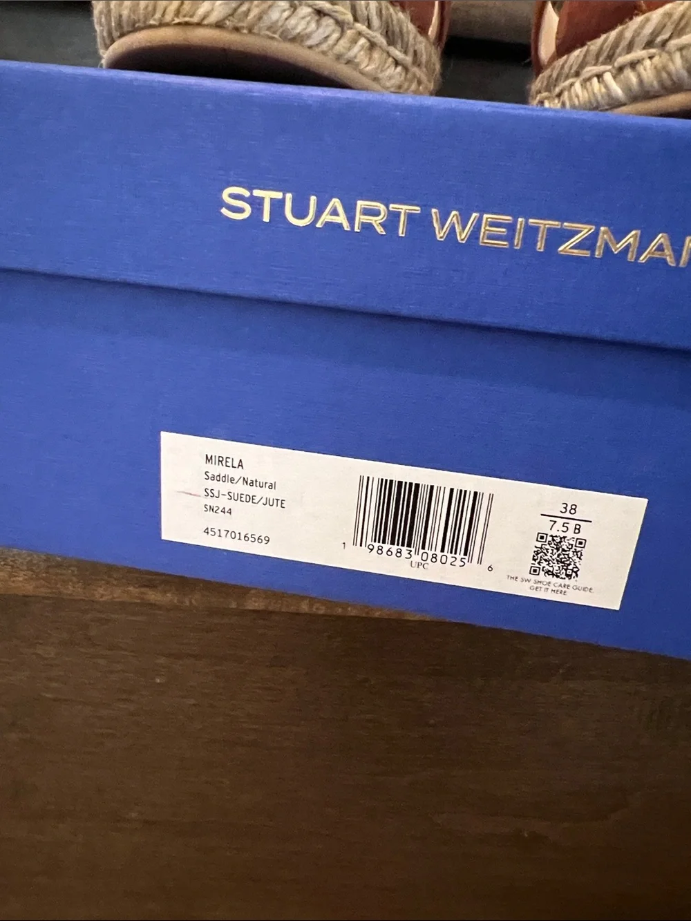 Stuart Weitzman Mirela Espadrille Wedge Sandals with Ankle Strap NWT
